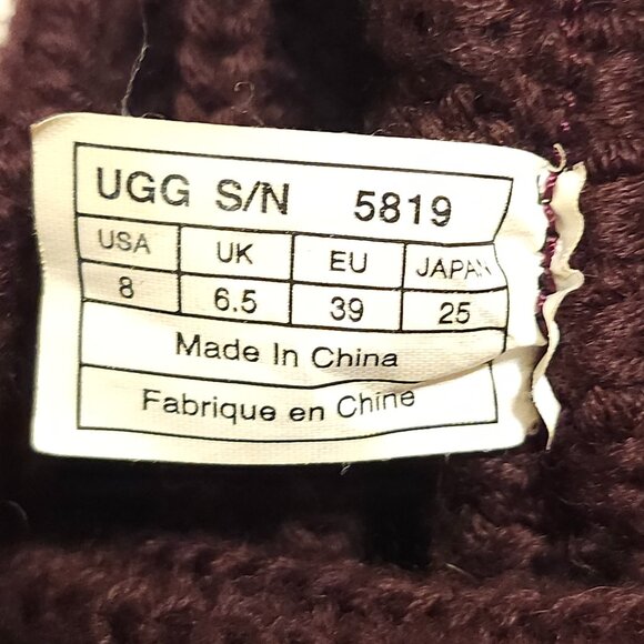 UGG Classic Cardi Boots Size 8 SN 5819 - Picture 3 of 11